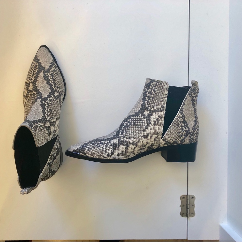 Marc Fisher Snakeskin booties